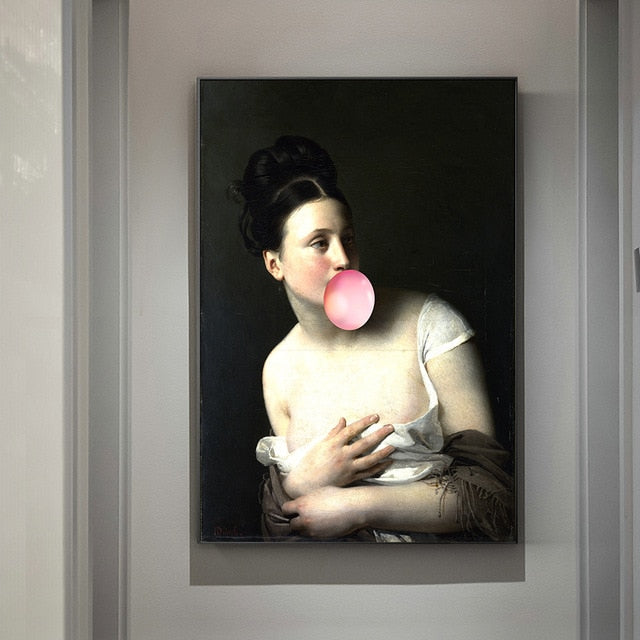 Classical European Oil Woman Canvas