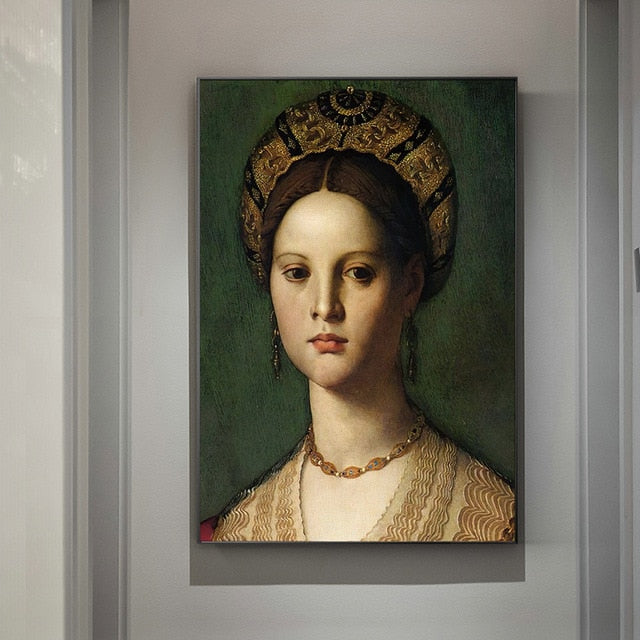 Classical European Oil Woman Canvas