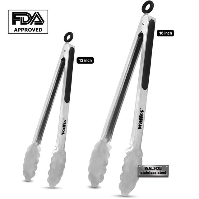 BBQ Grilling Tong Salad Bread Serving