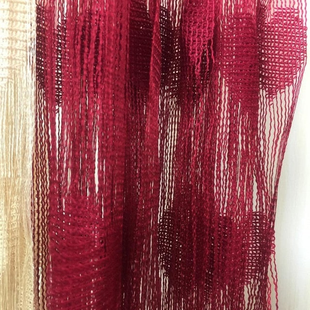 Hanging Heart Shape Line Curtain