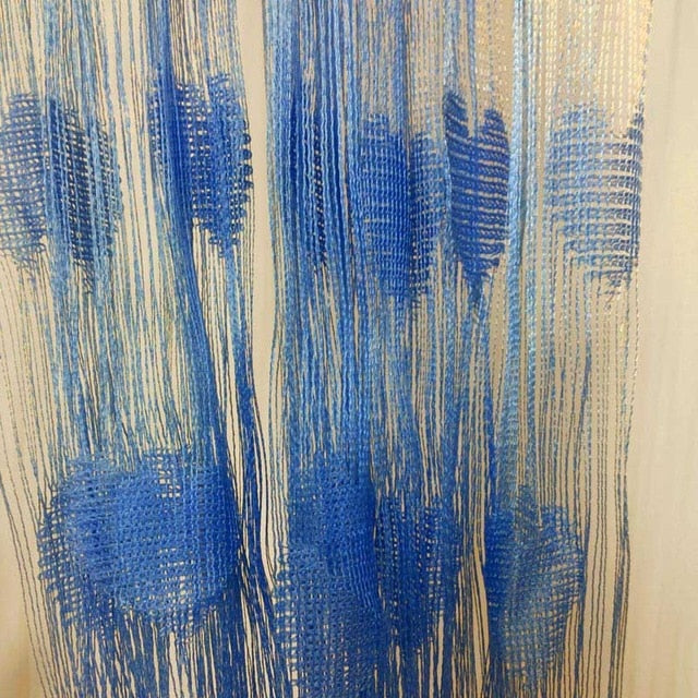 Hanging Heart Shape Line Curtain