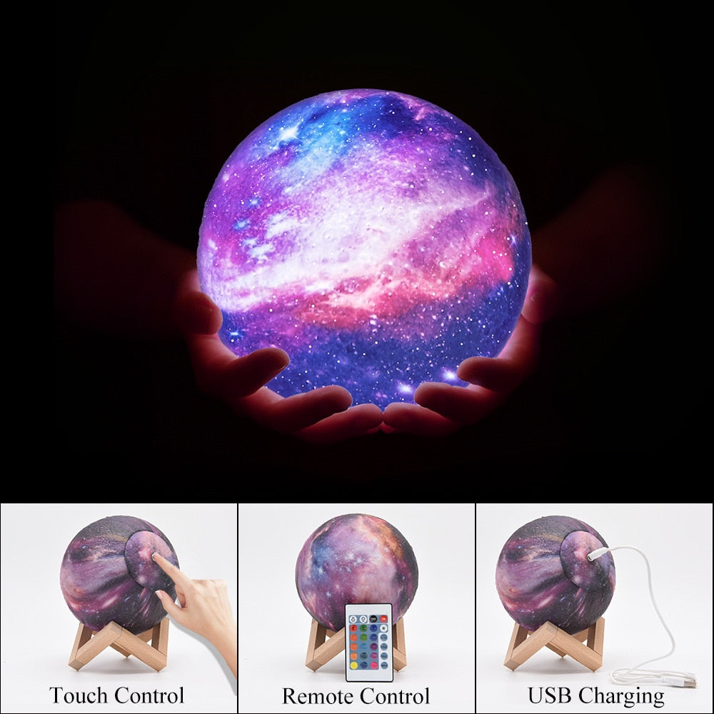 3D Print Star Moon Lamp Night Light