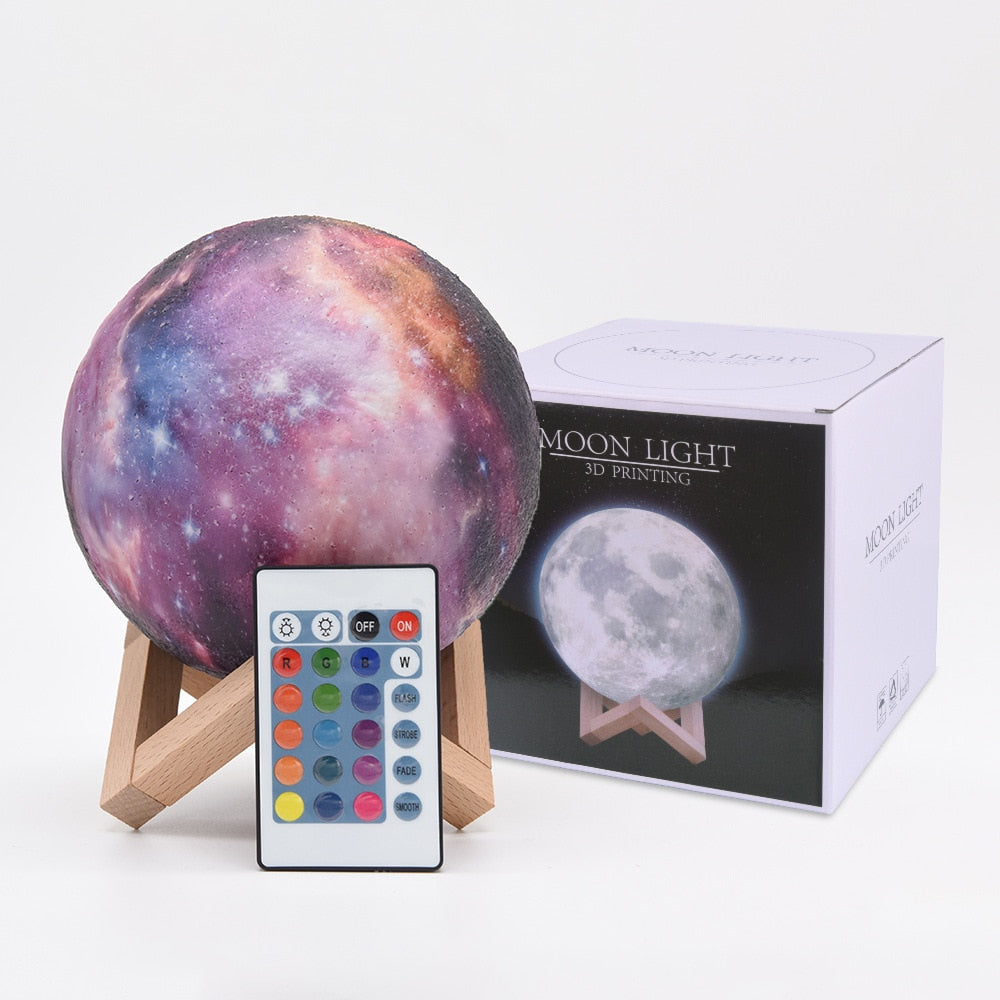 3D Print Star Moon Lamp Night Light