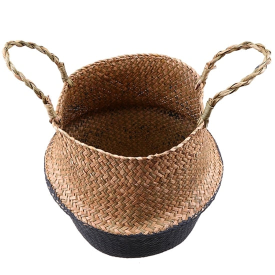 Foldable Rattan Woven Flower Basket