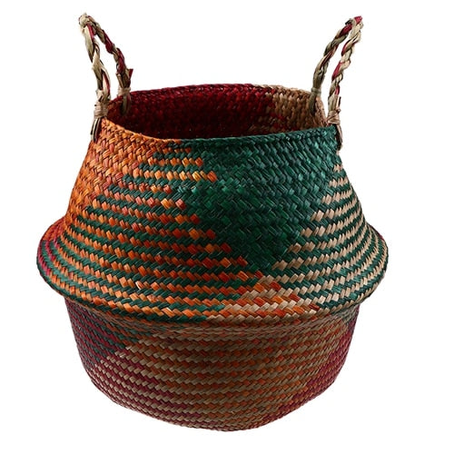 Foldable Rattan Woven Flower Basket