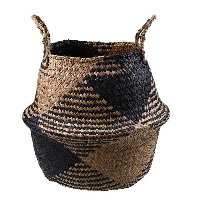 Foldable Rattan Woven Flower Basket