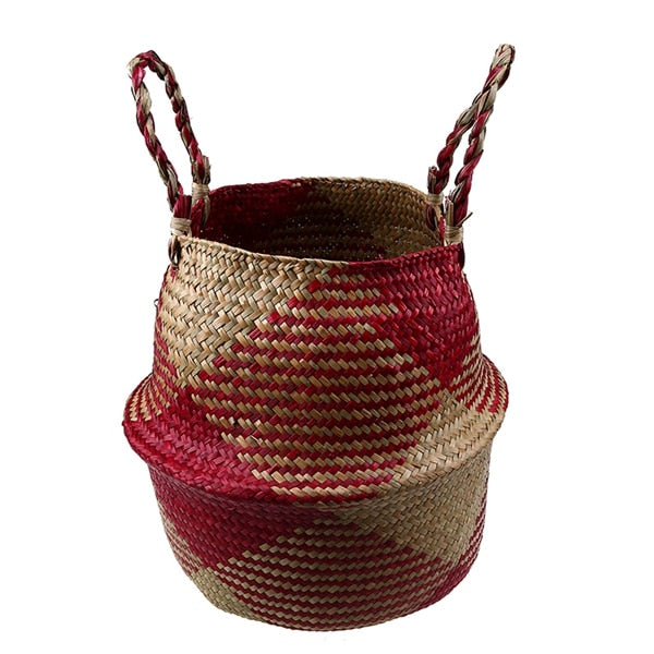 Foldable Rattan Woven Flower Basket