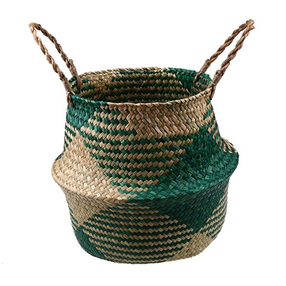 Foldable Rattan Woven Flower Basket