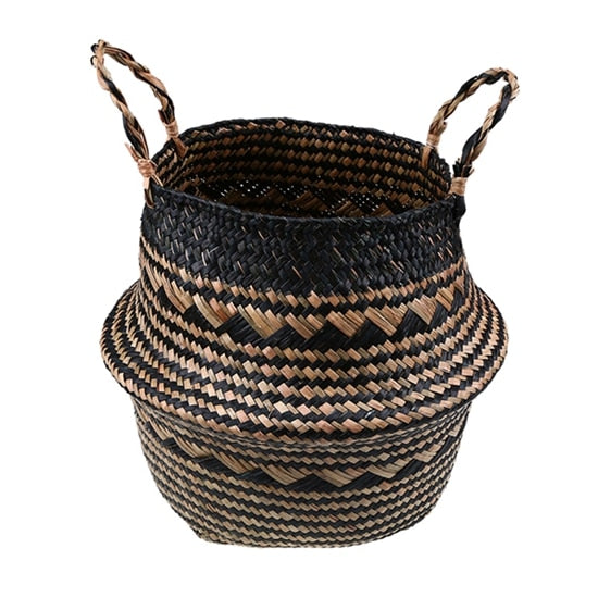 Foldable Rattan Woven Flower Basket