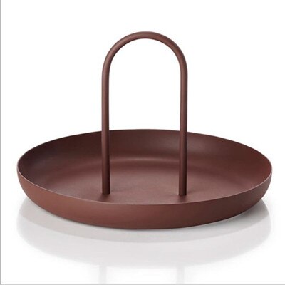 Wooden Round Storage Tray Tableware