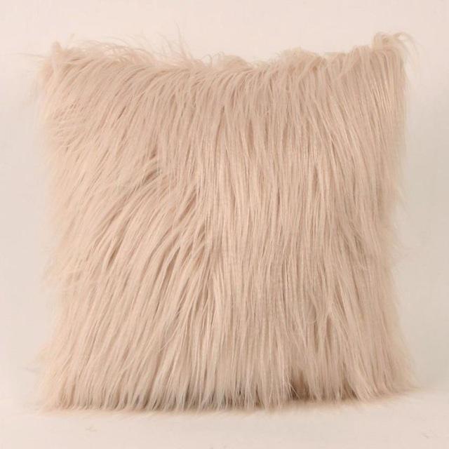 Plush Furry Cushion Throw Pillow