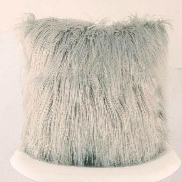 Plush Furry Cushion Throw Pillow