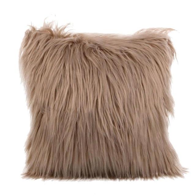 Plush Furry Cushion Throw Pillow