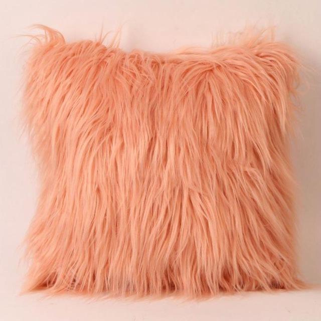 Plush Furry Cushion Throw Pillow