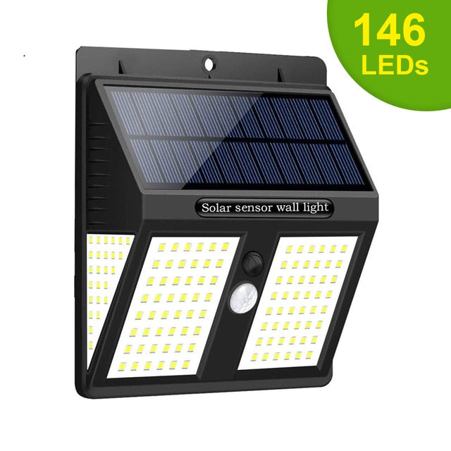 Solar Led Outdoor Security Lights 2200mAh
