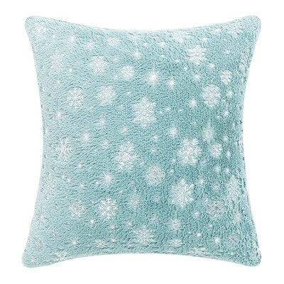 Solid Decorative Pillows Snow Snowflake