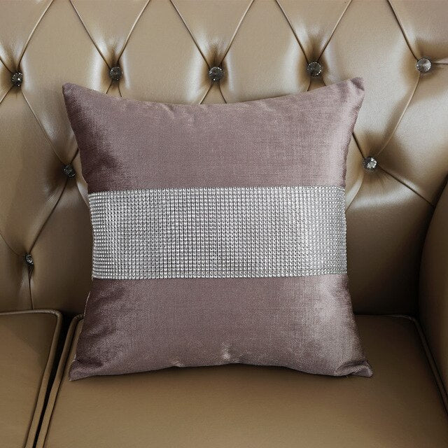 Velvet Fabric Diamond Pillow Cushion