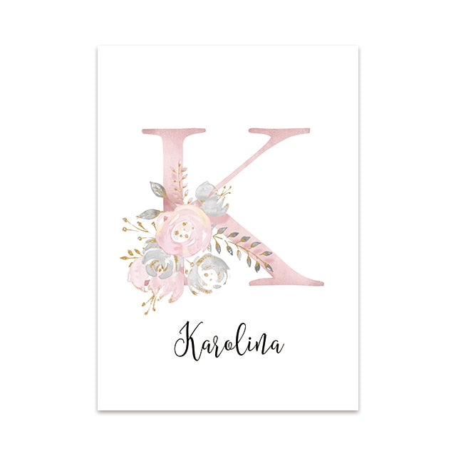 Nursery Wall Art Painting Custom Name