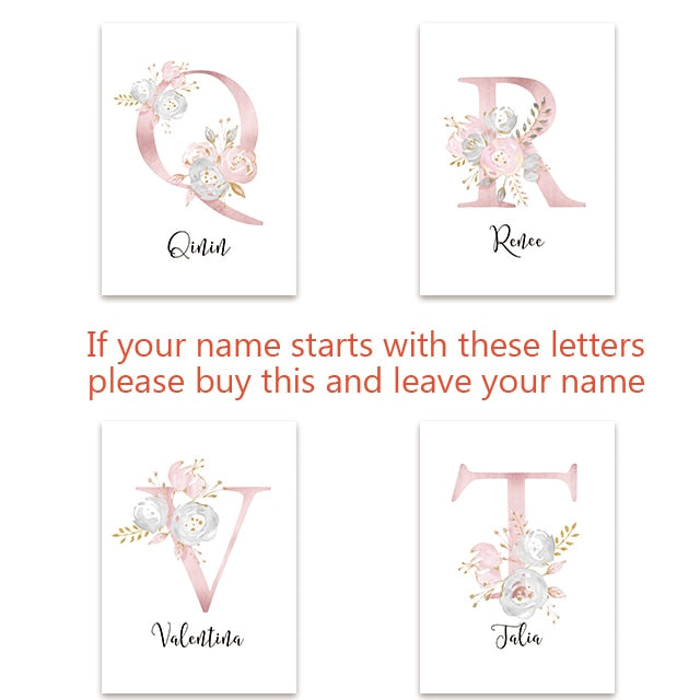 Nursery Wall Art Painting Custom Name