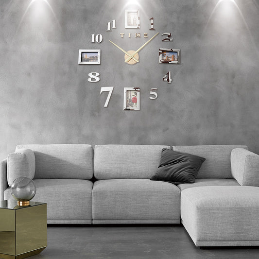 Photo Frame Wall Clock 3d Luminous