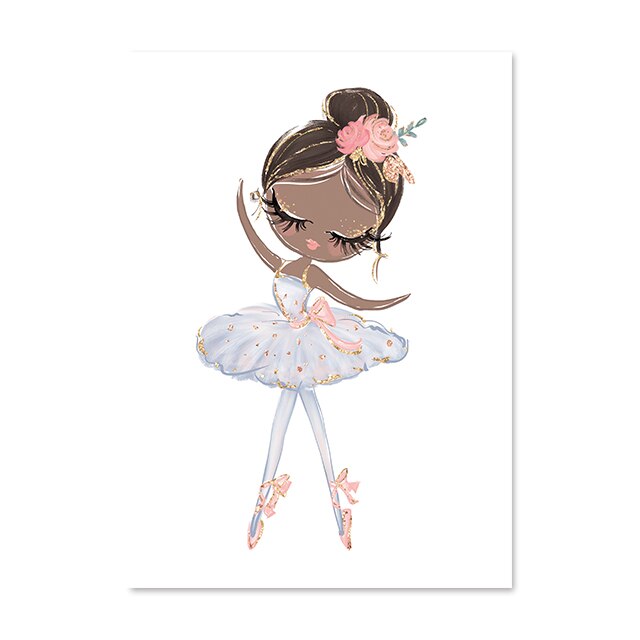 Little Princess Ballerina Canvas Poster