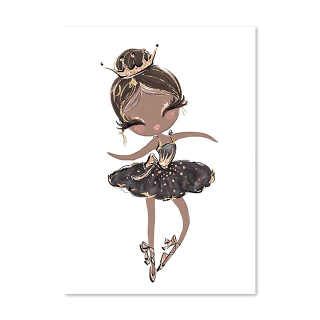 Little Princess Ballerina Canvas Poster