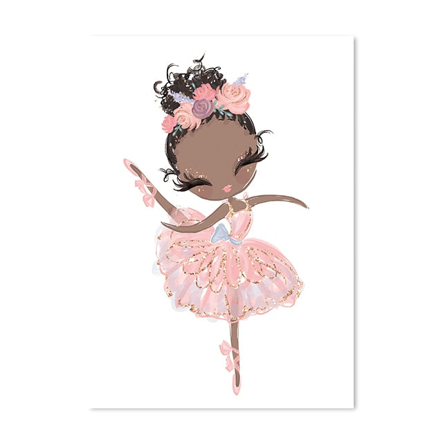 Little Princess Ballerina Canvas Poster