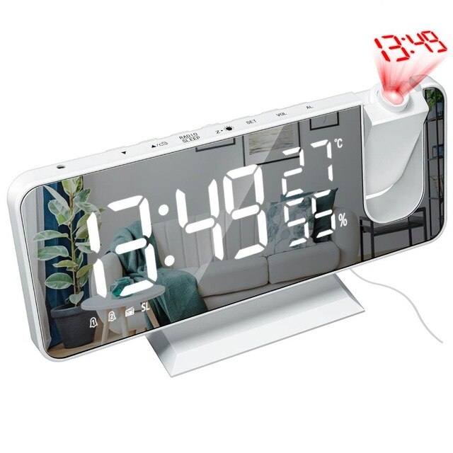 LED Digital Alarm Clock Watch Table Electronic Desktop