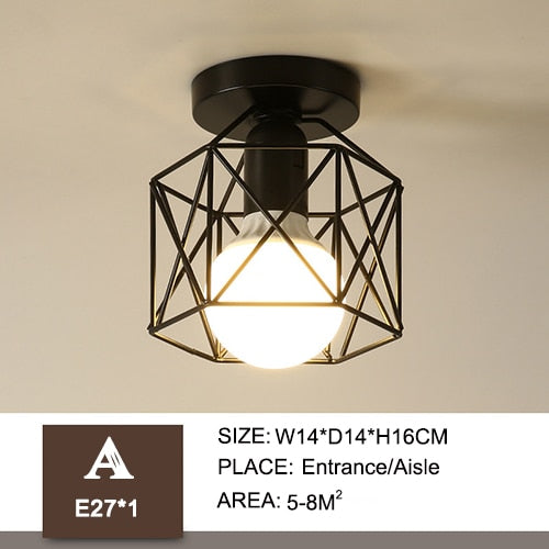 Iron Ceiling Lamp Foyer Iron Lights