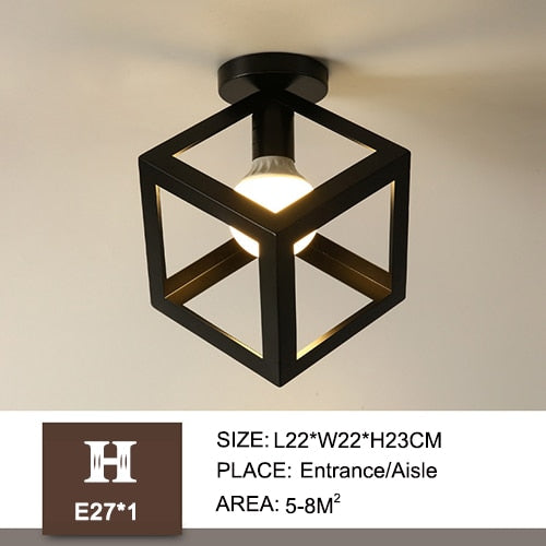 Iron Ceiling Lamp Foyer Iron Lights