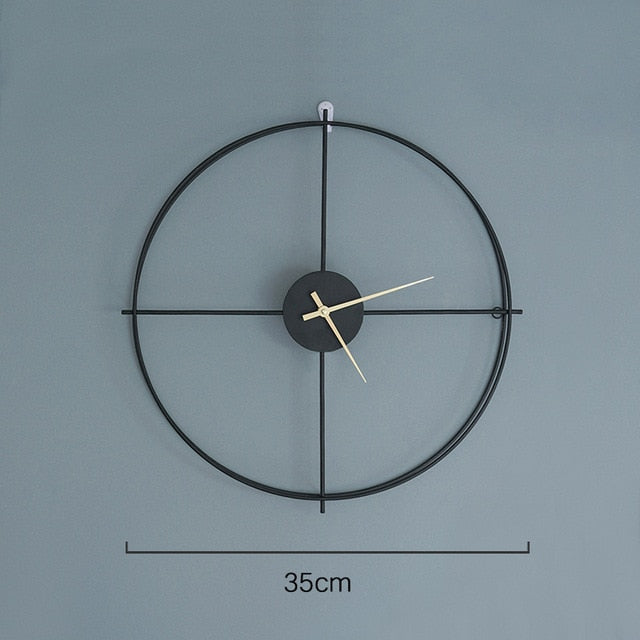 Double Layer Wall Clock Silent Wall Watch