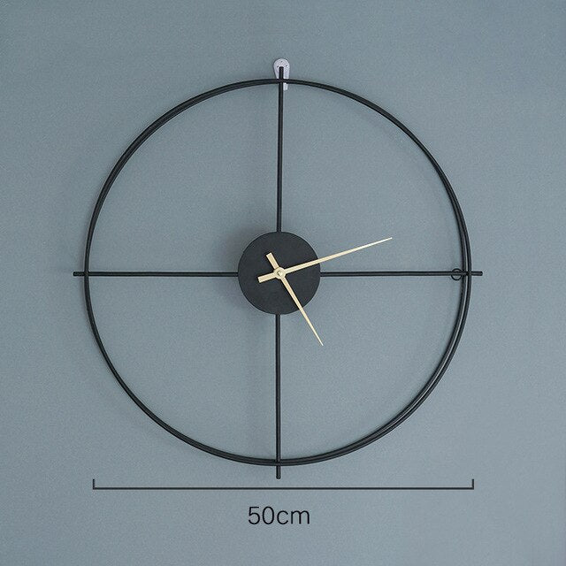 Double Layer Wall Clock Silent Wall Watch