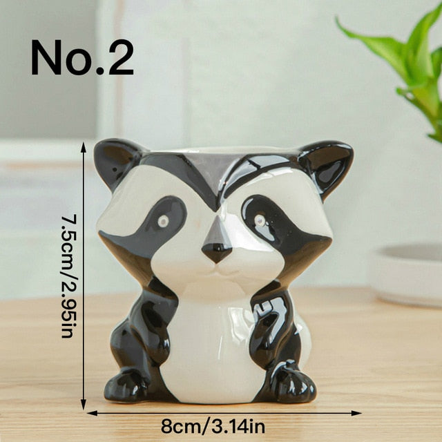 Cute Animal Flower Pot Planter Indoor Ceramic Vase