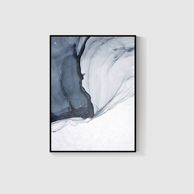 Modern Canvas Painting Watercolor Line Art
