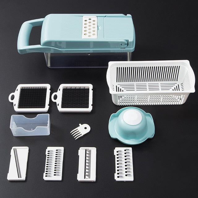Vegetable Cutter 6 Dicing Blades Slicer Mandoline Shredder