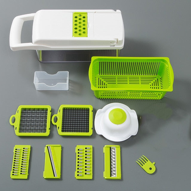 Vegetable Cutter 6 Dicing Blades Slicer Mandoline Shredder