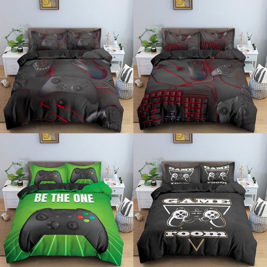 Teens Gamer Bedding Set Gamepad Cover