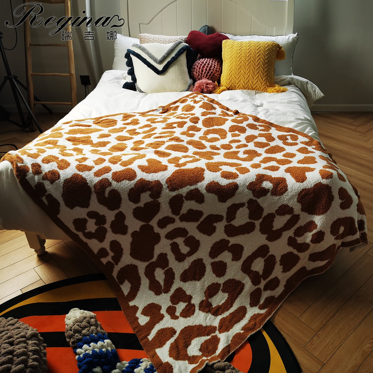 Comfy Soft Leopard Throw Blankets