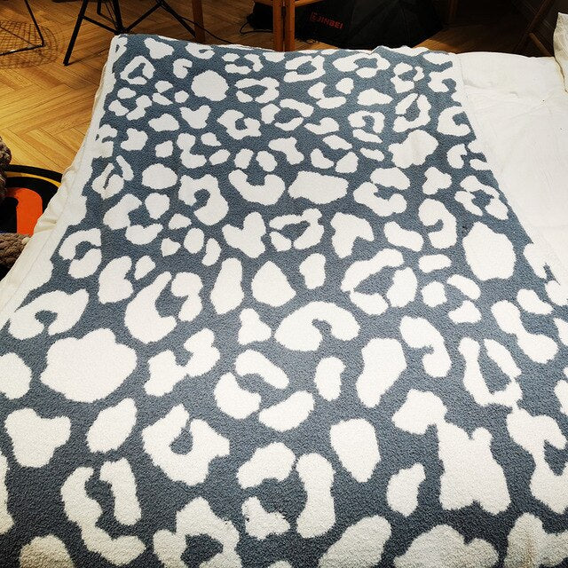 Comfy Soft Leopard Throw Blankets