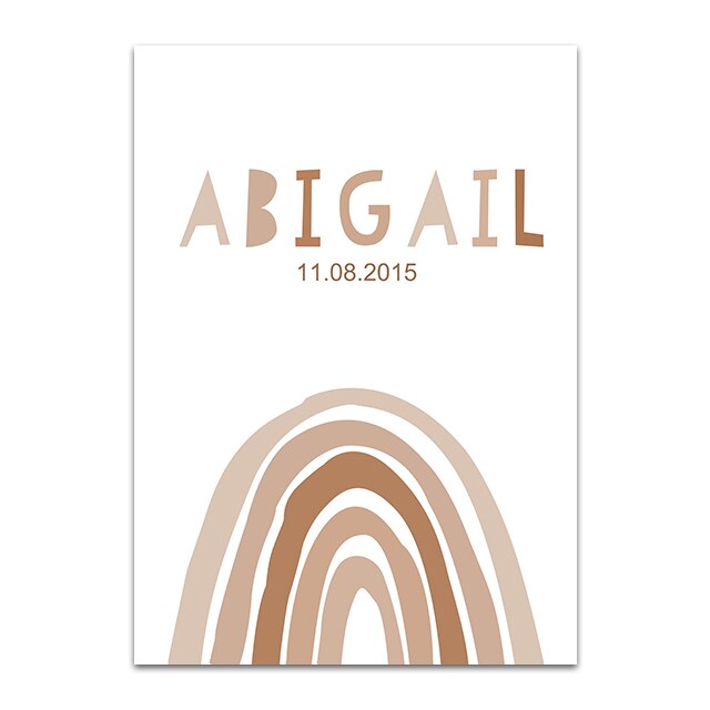 Alphabet Art Print Custom Wall Art Canvas