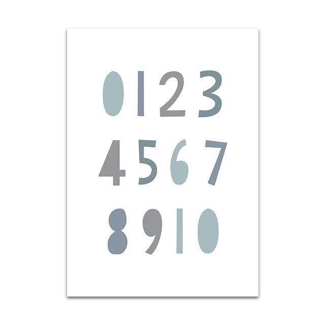Alphabet Art Print Custom Wall Art Canvas
