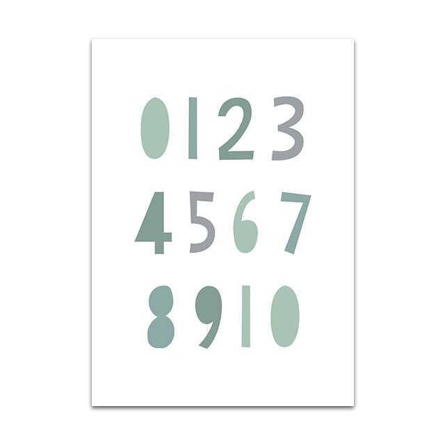 Alphabet Art Print Custom Wall Art Canvas