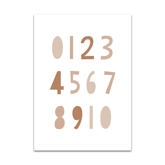 Alphabet Art Print Custom Wall Art Canvas