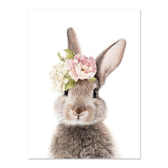 Wall Art Picture Flower Animal Canvas Poster