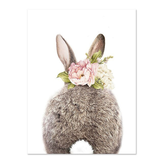 Wall Art Picture Flower Animal Canvas Poster