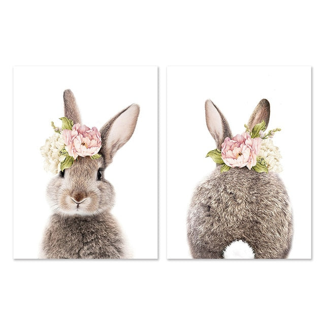 Wall Art Picture Flower Animal Canvas Poster