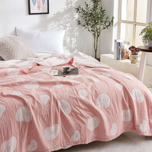 Summer Lightweight Quilt Throw Blanket