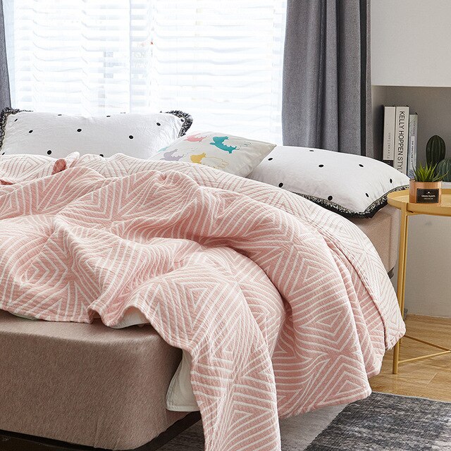 Summer Lightweight Quilt Throw Blanket