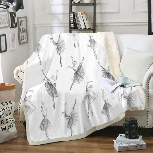 Ballet Blanket White Little Swan