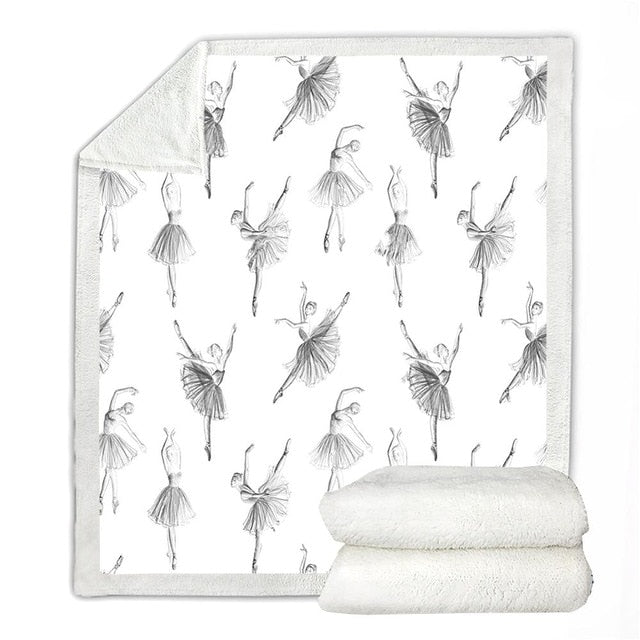 Ballet Blanket White Little Swan
